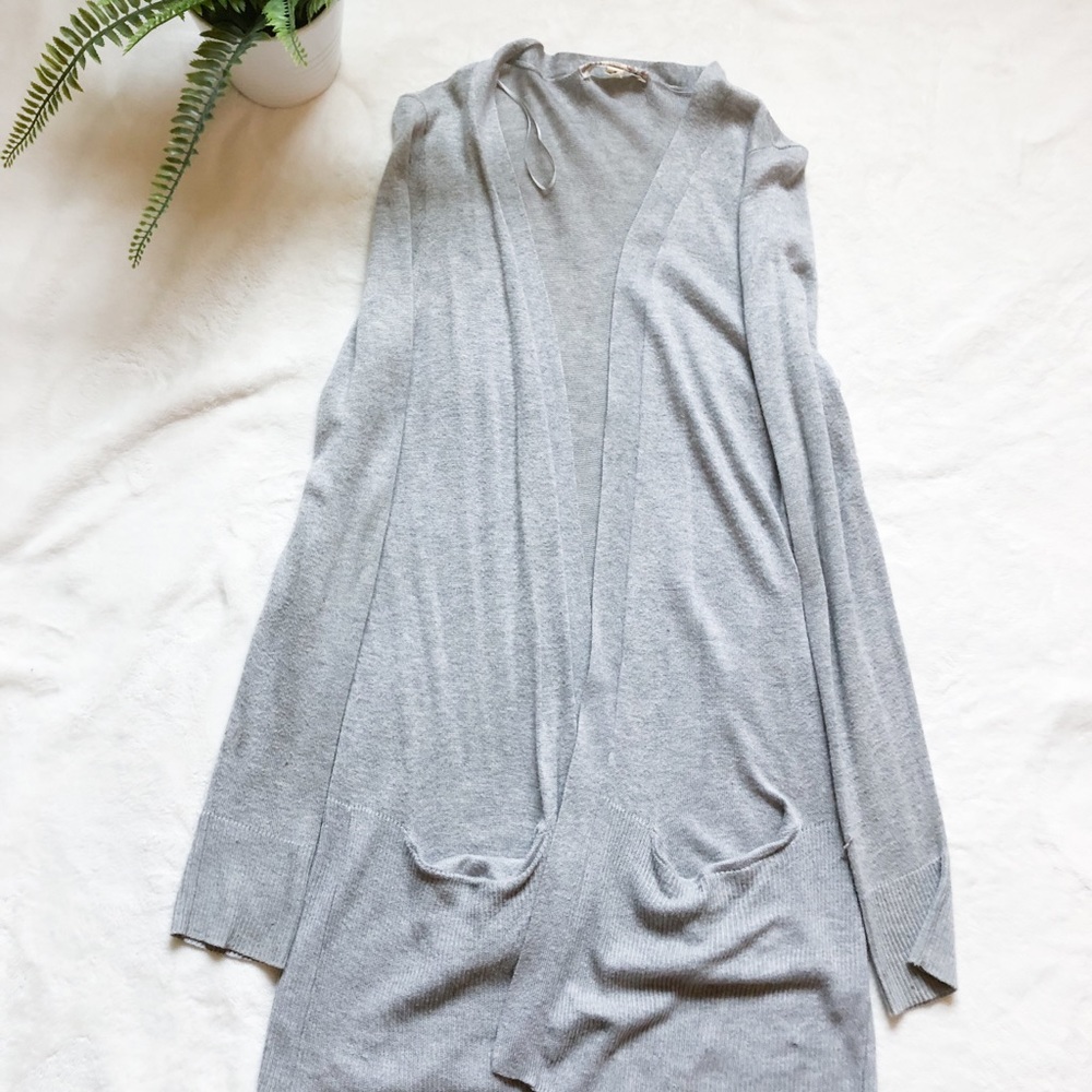 Long Gray Cardigan